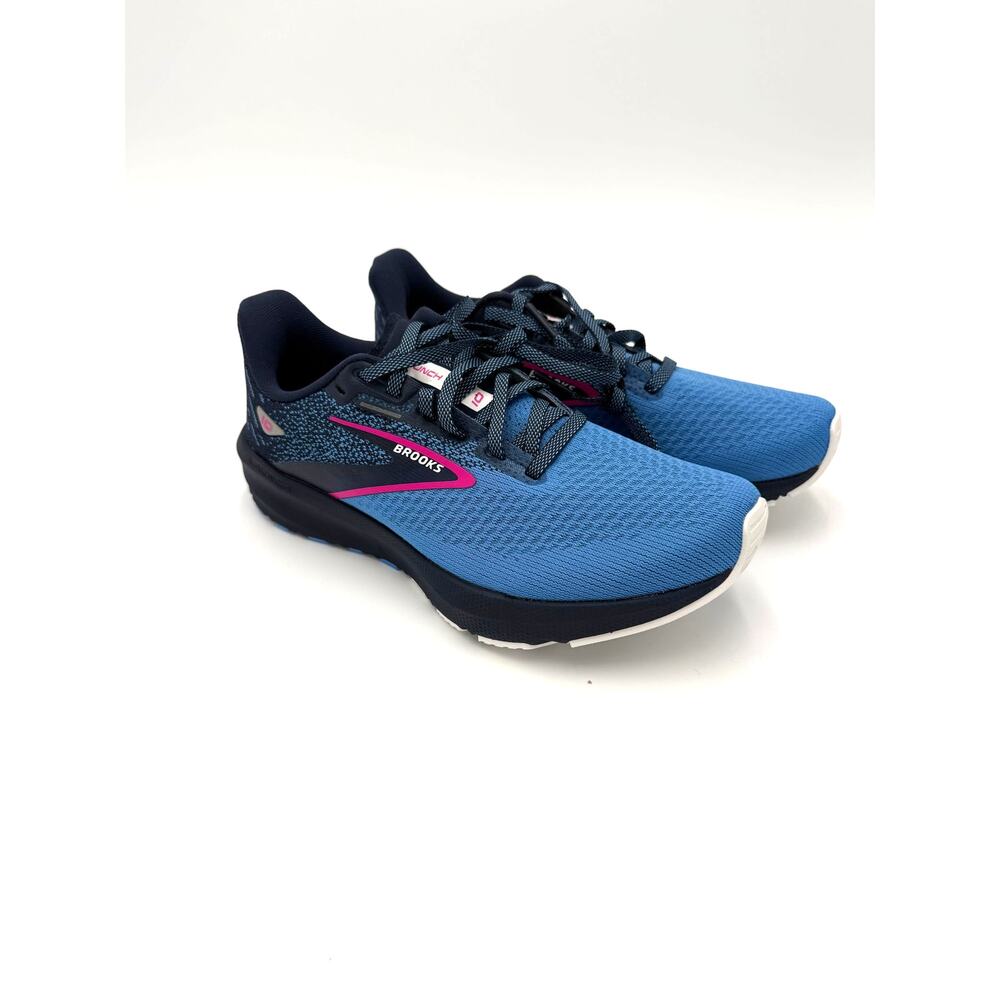 NWOT Brooks Women's Launch 10 Shoes - Peacoat/Marina Blue/Pink Glo - Women's 6.5